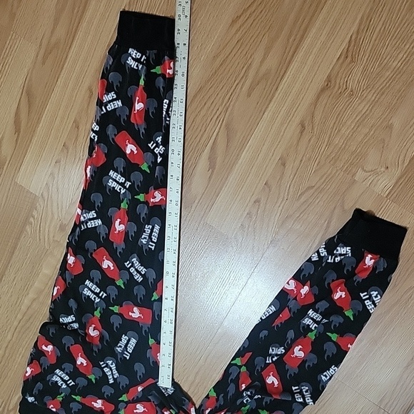 Sriracha KEEP IT SPICY Rooster Joggers Sleep Pants Pajama Bottoms Loungewear - Picture 4 of 6